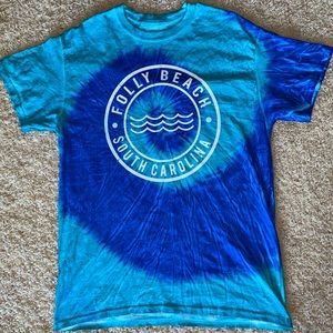 real and blue Folly Beach Tshirt